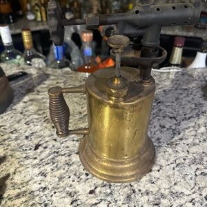 Antique torch originally, size 12 x 7